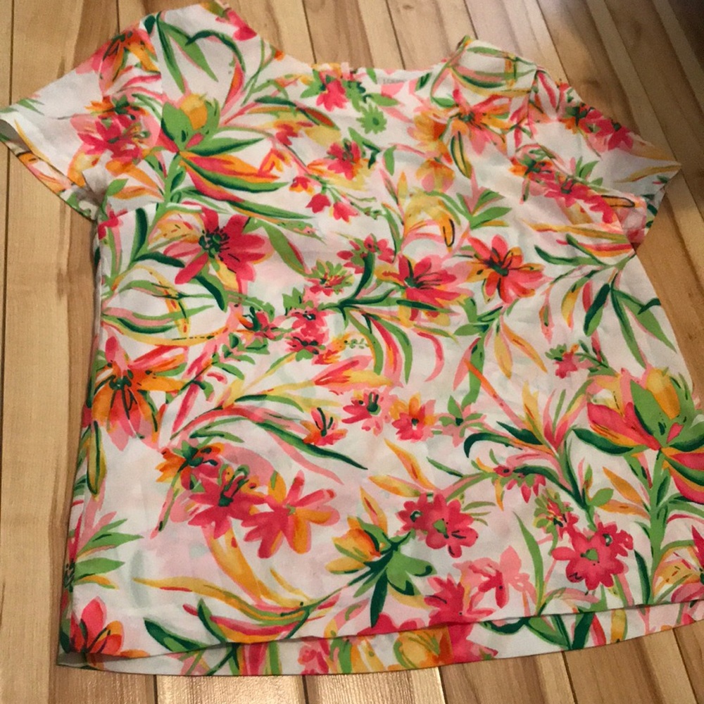 J.Crew tropical print shirt / blouse